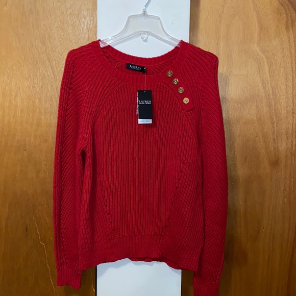 ❤️ NWT Ralph Lauren Ribbed Crewneck Sweater - Picture 4 of 6